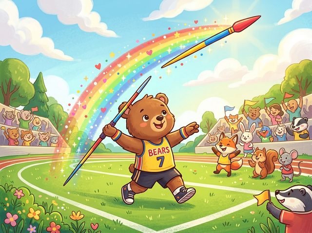 Play Javelin Master - an authentic Olympic javelin throwing sports game with trajectory physics.