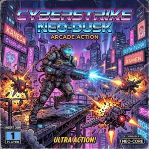 Play Cyber Commando - a retro Contra-style run and gun action shooter game for young gamers.