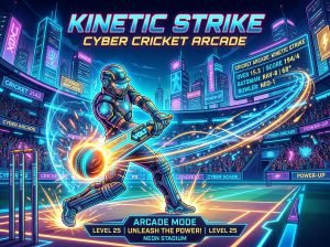 Play Cyber Cricket - an interactive 2D physics-based online cricket batting arcade game.